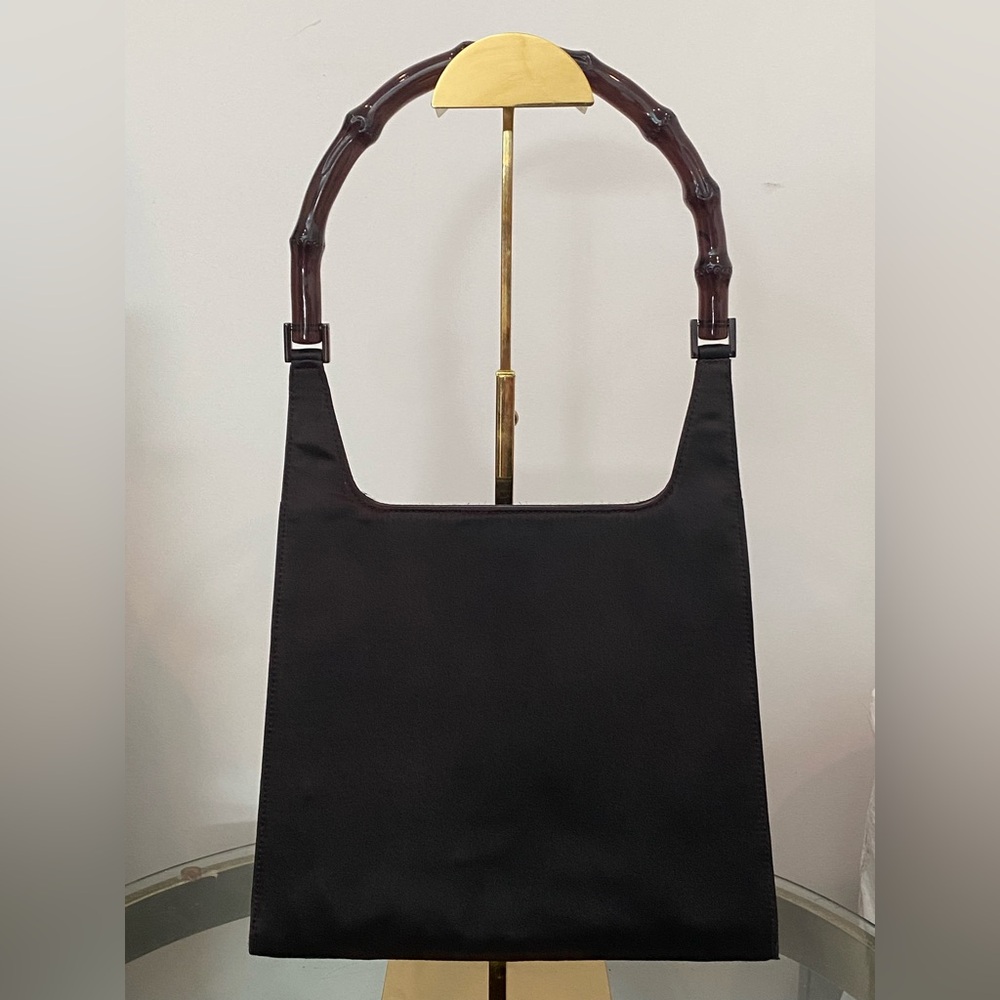 GUCCI Brown Bamboo Tote